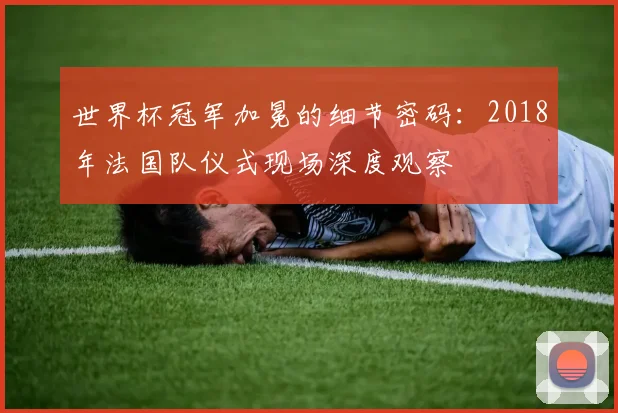 世界杯冠军加冕的细节密码：2018年法国队仪式现场深度观察