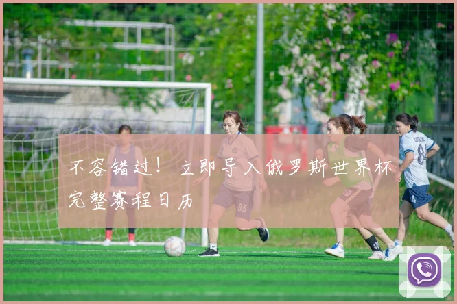 不容错过！立即导入俄罗斯世界杯完整赛程日历