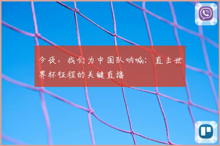 今夜，我们为中国队呐喊：直击世界杯征程的关键直播