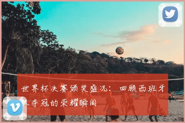 世界杯决赛颁奖盛况：回顾西班牙队夺冠的荣耀瞬间