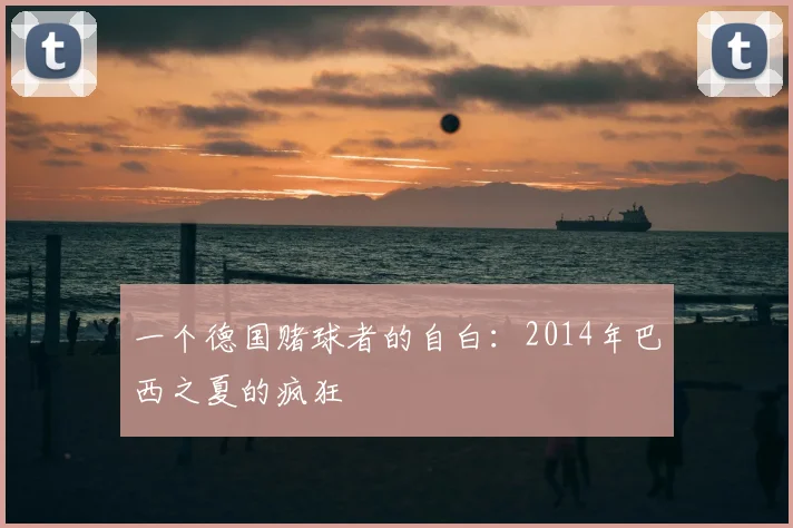 一个德国赌球者的自白:2014年巴西之夏的疯狂